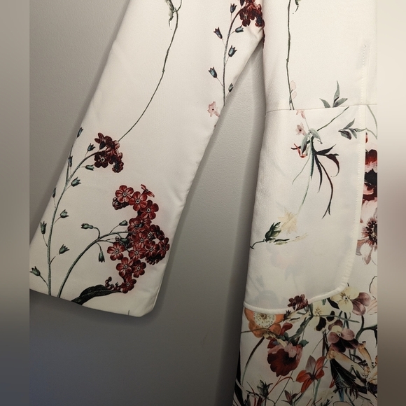 Zara║Floral White Dress║Size S - Picture 3 of 8